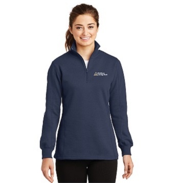 Ladies 1/4 zip Sweatshirt